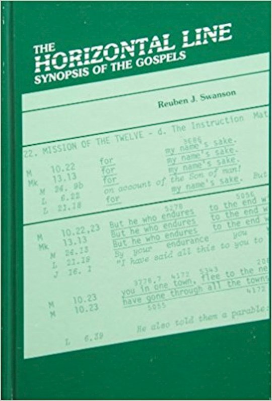 Horizontal Line Synopsis of the Gospels | SHOPtheWORD