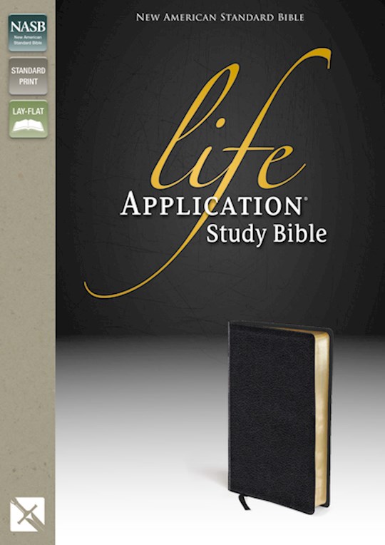 NASB Life Application Study Bible-Black Genuine Leather | SHOPtheWORD
