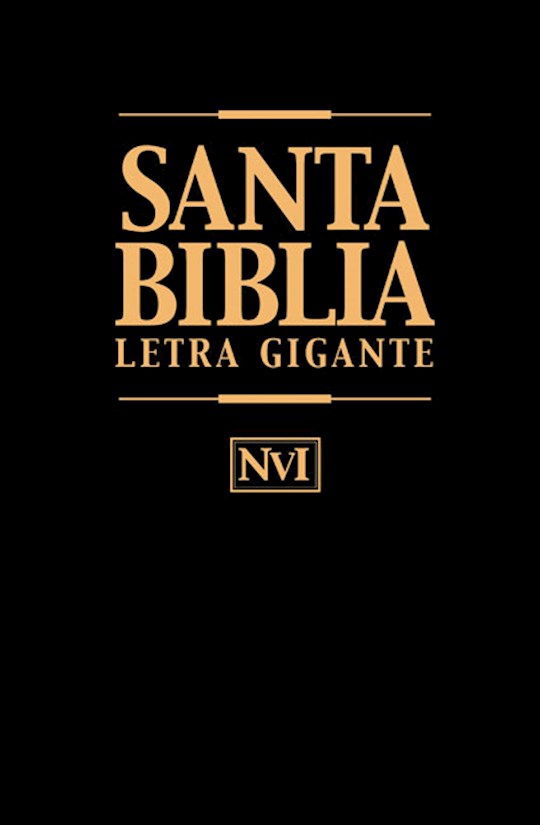 Span-NIV Giant Print Bible-Black Imitation Leather Indexed | SHOPtheWORD