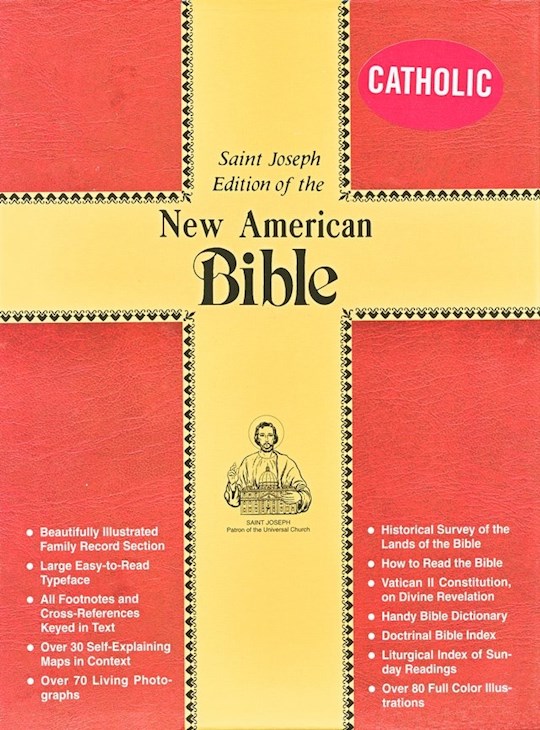 NABRE St. Joseph Edition Full Size Gift Bible-Black Bonded Leather | SHOPtheWORD