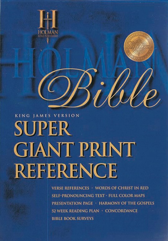 KJV Super Giant Print Reference Bible-Black Imitation Leather | SHOPtheWORD