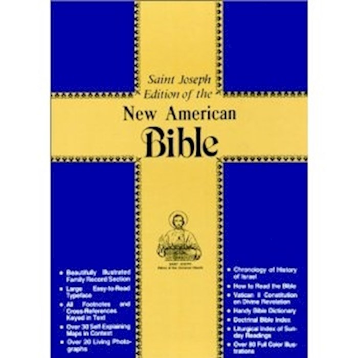 NABRE St. Joseph Edition Medium Size Gift Bible-Red Imitation Leather | SHOPtheWORD