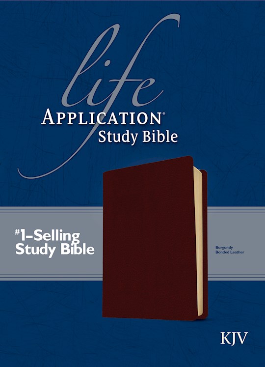 KJV Life Application Study Bible-Burgundy Bonded Leather | SHOPtheWORD