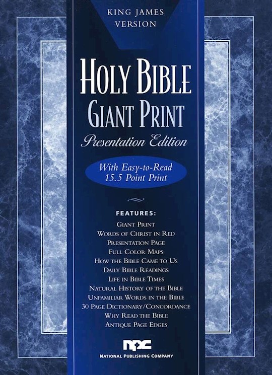 KJV Giant Print Bible-Deluxe Edition-Black Imitation Leather | SHOPtheWORD