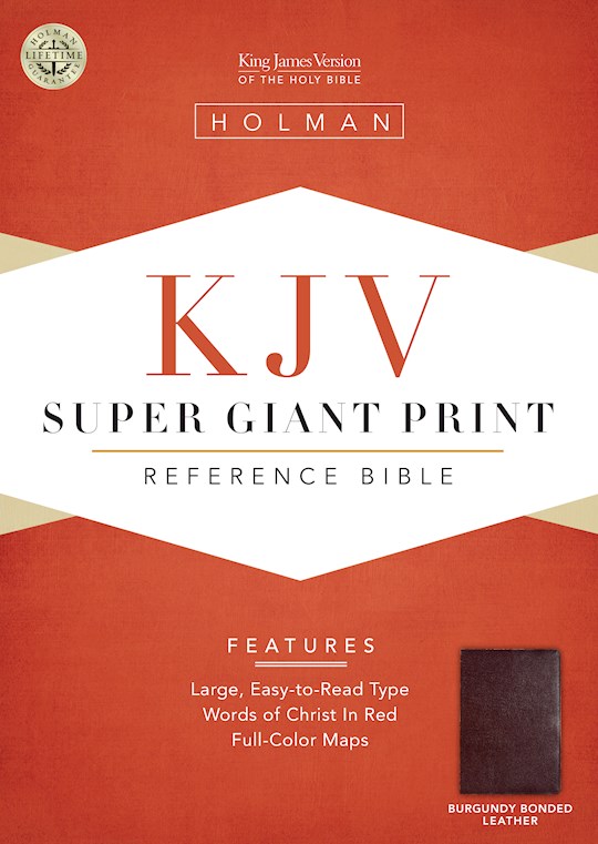 KJV Super Giant Print Reference Bible-Burgundy Bonded Leather | SHOPtheWORD