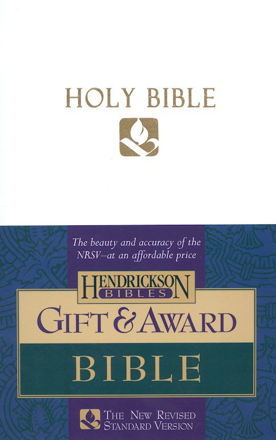 NRSV Gift And Award Bible-White Imitation Leather | SHOPtheWORD
