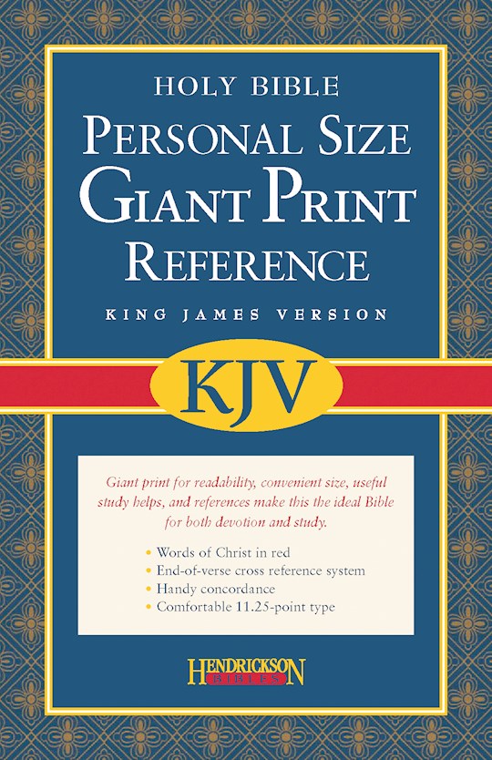 KJV Personal Size Giant Print Reference Bible-Burgundy Imitation Leather (Value Price) | SHOPtheWORD
