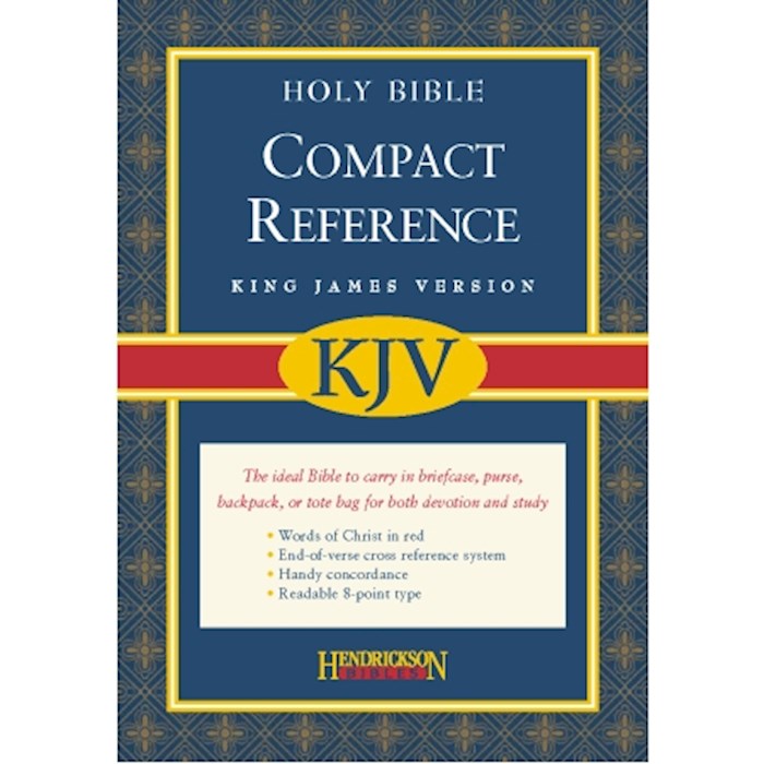 KJV Large Print Compact Reference Bible-Burgundy Bonded Leather (Value Price) | SHOPtheWORD