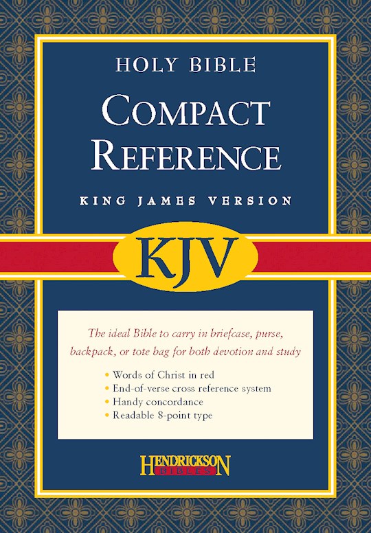 KJV Large Print Compact Reference Bible-Black Bonded Leather w/Magnetic Flap (Value Price) | SHOPtheWORD
