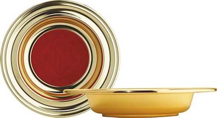 Offering Plate-Brasstone-Anodized Aluminum (Red)-12