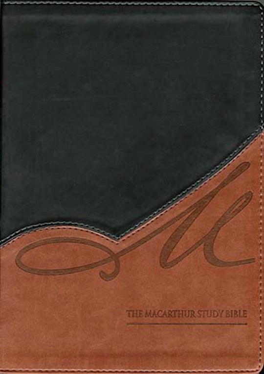 NKJV MacArthur Study Bible (Revised)-Black/Terracotta LeatherSoft | SHOPtheWORD