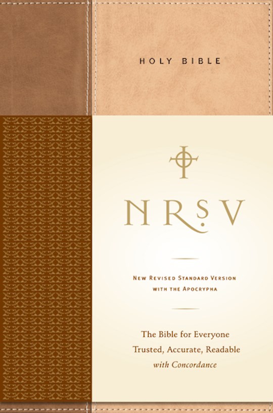 NRSV Standard Bible w/Apocrypha-Tan/Brown Hardcover | SHOPtheWORD