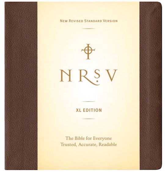 NRSV XL Edition-Large Print-Brown LeatherLike | SHOPtheWORD