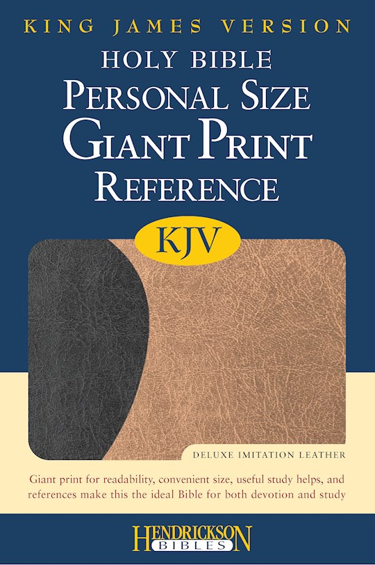 KJV Personal Size Giant Print Reference Bible-Black/Tan Flexisoft (Value Price) | SHOPtheWORD