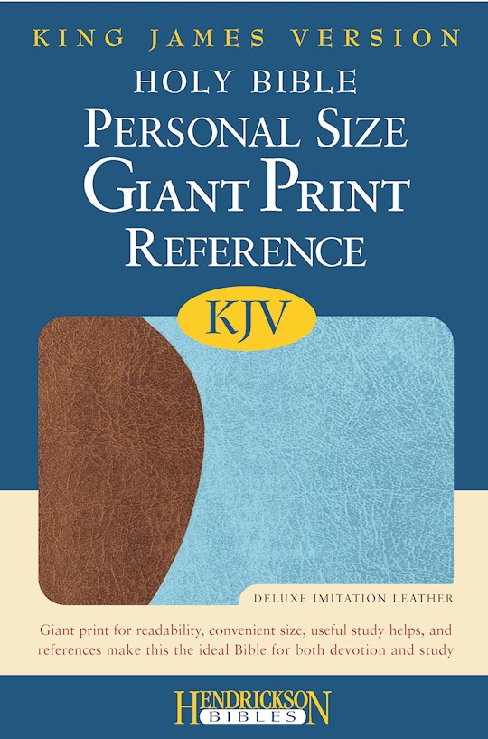 KJV Personal Size Giant Print Reference Bible-Chocolate/Blue Flexisoft (Value Price) | SHOPtheWORD