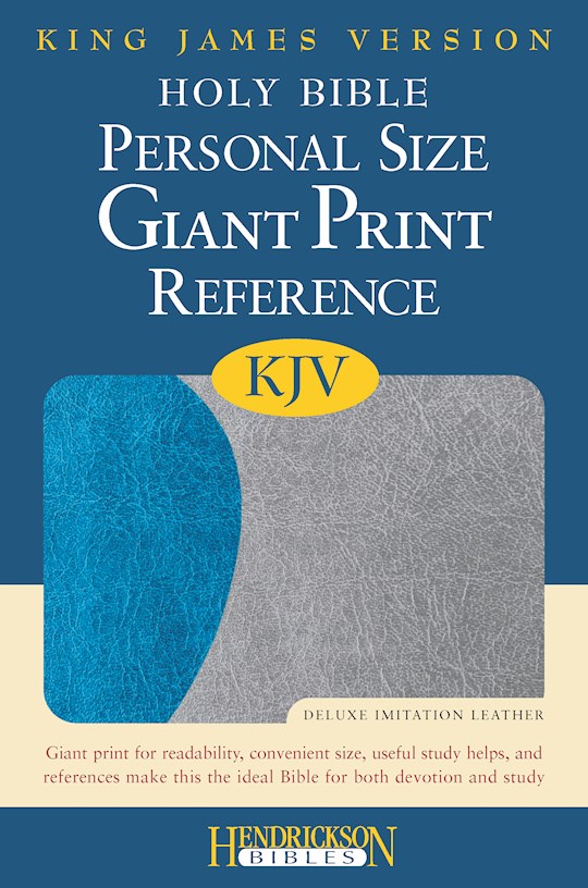 KJV Personal Size Giant Print Reference Bible-Blue/Gray Flexisoft (Value Price) | SHOPtheWORD