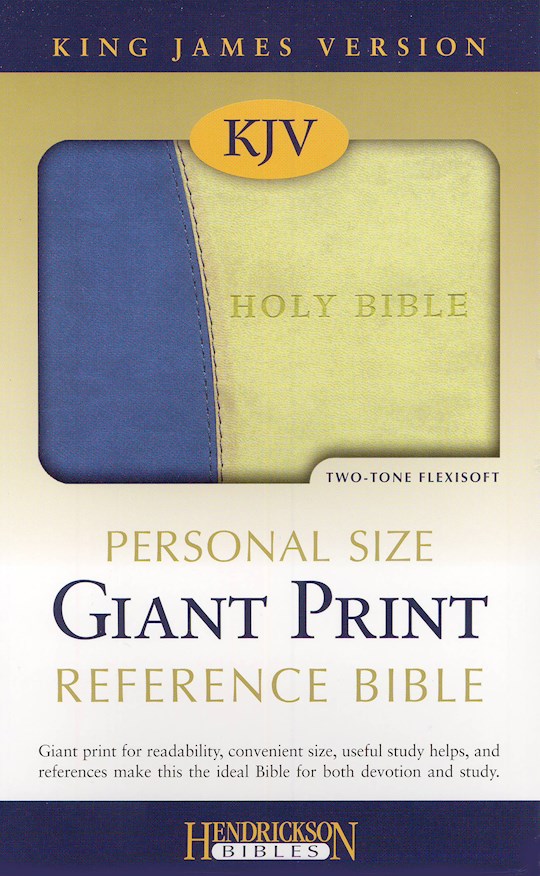 KJV Personal Size Giant Print Reference Bible-Blue/Green Flexisoft (Value Price) | SHOPtheWORD