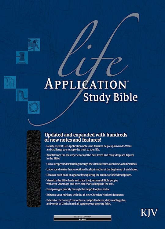 KJV Life Application Study Bible-Black Bonded Leather Indexed | SHOPtheWORD