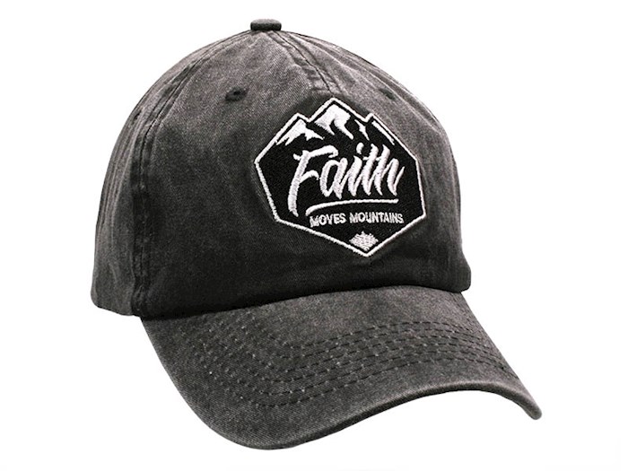 Cap-Faith Moves Mountains-Grey | SHOPtheWORD