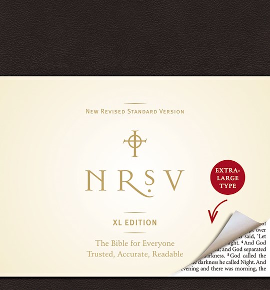 NRSV XL Edition-Large Print-Black LeatherLike | SHOPtheWORD