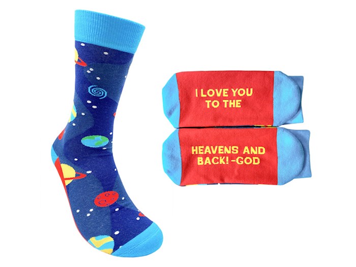 Socks-Heavens And Back (Fits Men Sizes 8-13 & Women 9 & Up) | SHOPtheWORD