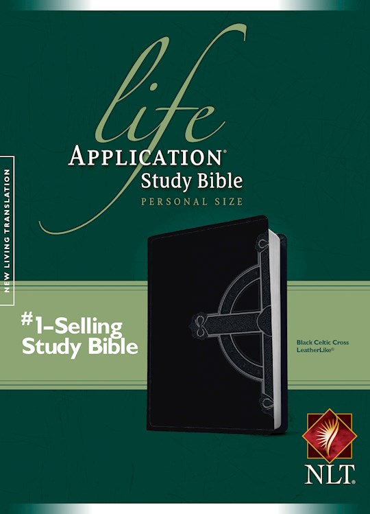 NLT Life Application Study Bible/Personal Size-Black Celtic TuTone | SHOPtheWORD