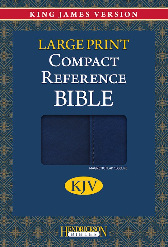 KJV Large Print Compact Reference Bible-Blue Flexisoft w/Magnetic Flap (Value Price) | SHOPtheWORD