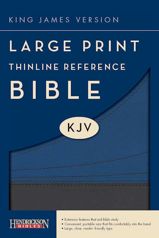 KJV Large Print Thinline Reference Bible-Slate/Blue Flexisoft (Value Price) | SHOPtheWORD