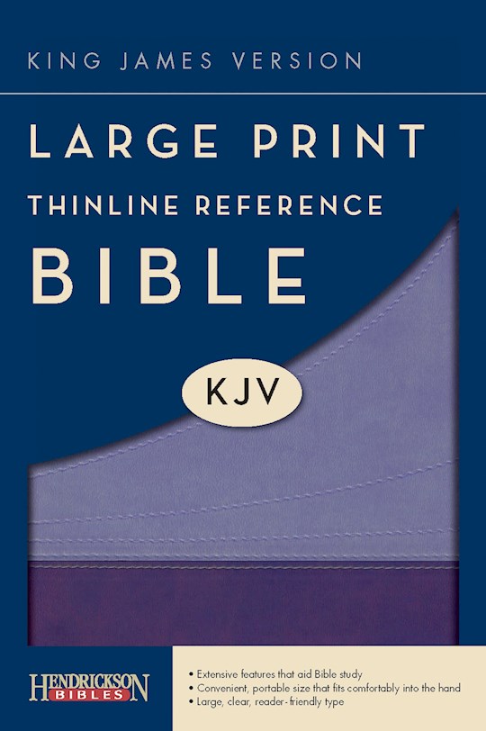 KJV Large Print Thinline Reference Bible-Violet/Lilac Flexisoft (Value Price) | SHOPtheWORD