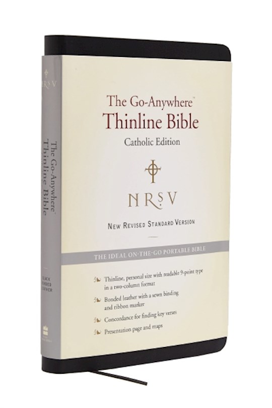 NRSV Go-Anywhere Thinline (Catholic Edition)-Black Bonded Leather | SHOPtheWORD