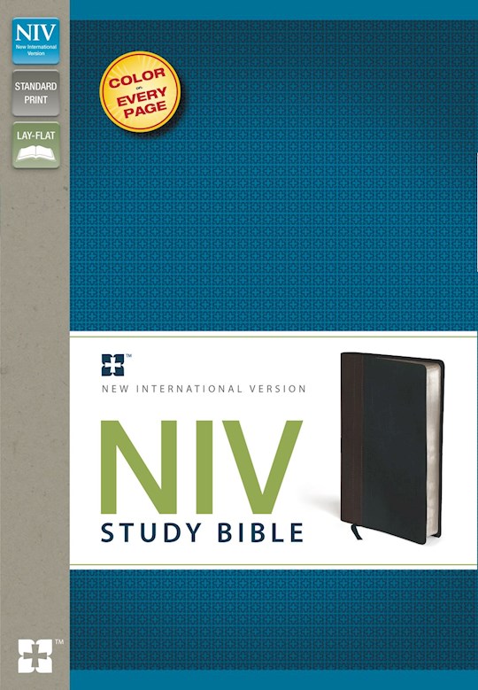 NIV Study Bible-Chocolate/Black Duo-Tone | SHOPtheWORD