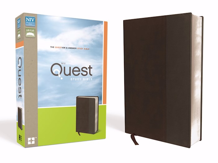 NIV Quest Study Bible-Brown/Gray Duo-Tone (Not Available-Out Of Print) | SHOPtheWORD