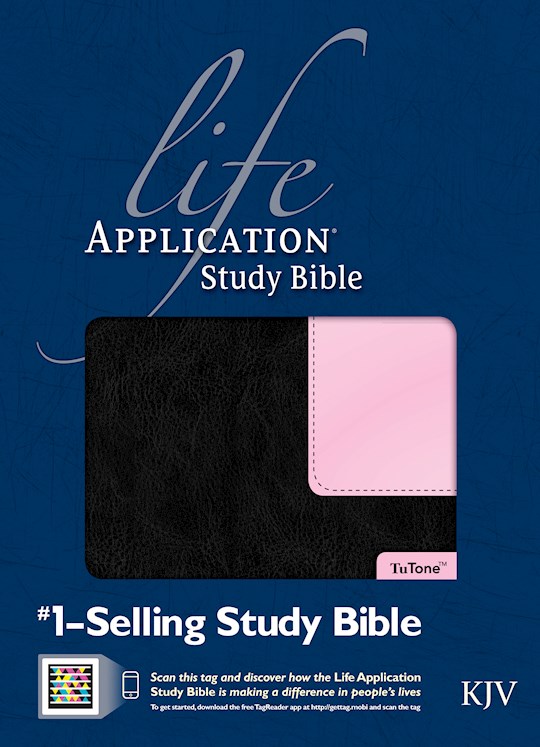 KJV Life Application Study Bible-Black/Pink TuTone | SHOPtheWORD