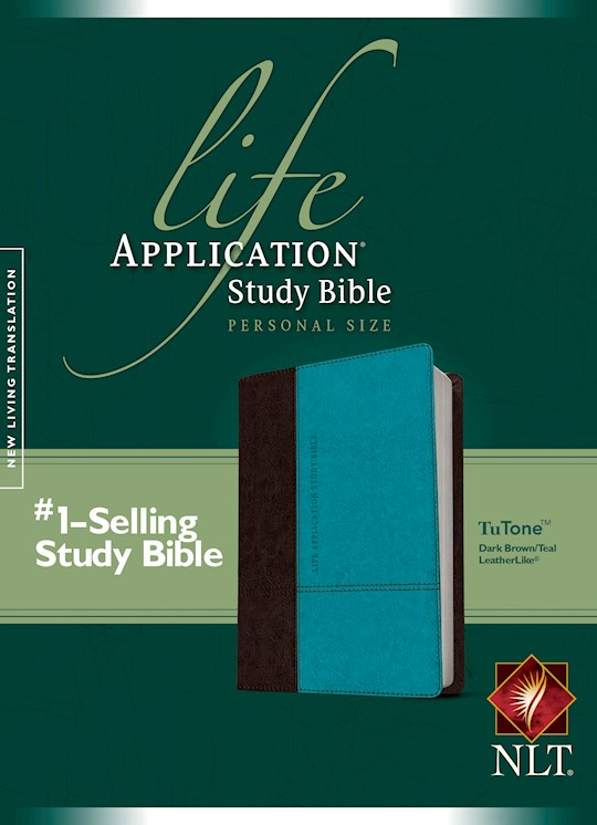 NLT Life Application Study Bible/Personal Size (Second Edition)-Brown/Teal TuTone | SHOPtheWORD