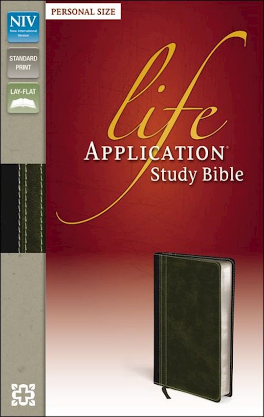 NIV Life Application Study Bible/Personal Size-Bark/Dark Moss Duo-Tone | SHOPtheWORD