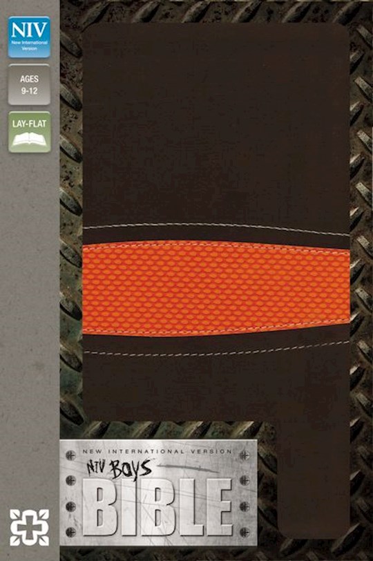 NIV Boys Bible-Brown/Orange Duo-Tone | SHOPtheWORD