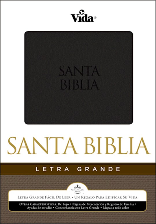 Span-RVR 1960 Large Print Bible-Black LeatherSoft | SHOPtheWORD