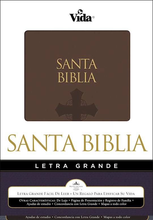 Span-RVR 1960 Large Print Bible-Brown LeatherSoft | SHOPtheWORD