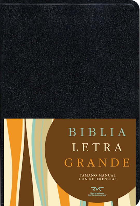 Span-RVC Hand Size Giant Print Bible-Black Imitation Leather | SHOPtheWORD