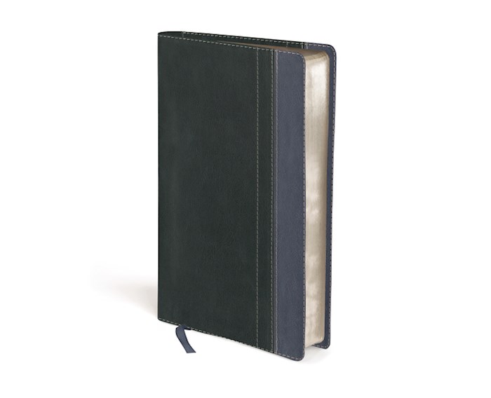 NIV Men's Devotional Bible-Charcoal/Steel Blue Duo-Tone | SHOPtheWORD