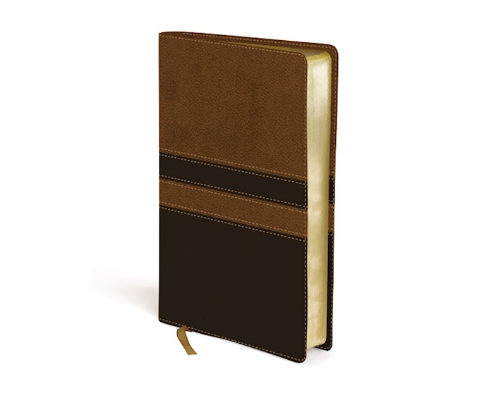 NIV Mens Devotional/Compact-Walnut/Expresso Duo-Tone | SHOPtheWORD