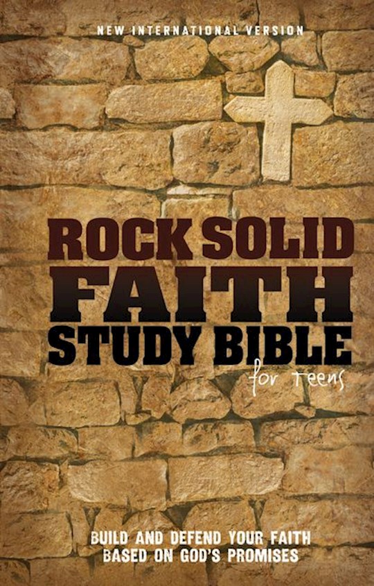 NIV Rock Solid Faith Study Bible/Teens-Hardcover (Not Available-Out Of Print) | SHOPtheWORD