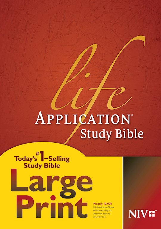 NIV Life Application Study Bible/Large Print-Hardcover (Not Available-Out Of Print) | SHOPtheWORD
