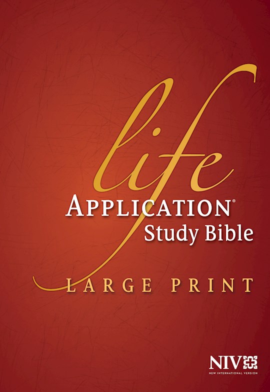 NIV Life Application Study Bible/Large Print-Hardcover Indexed | SHOPtheWORD