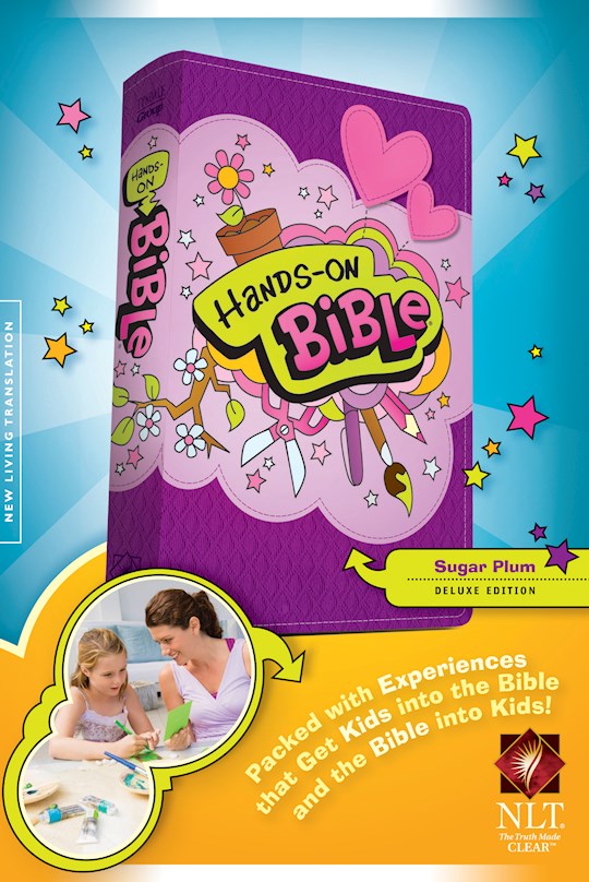 NLT Hands-On Bible (Updated Edition)-Sugar Plum LeatherLike | SHOPtheWORD