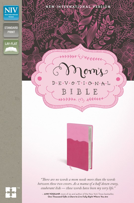 NIV Mom's Devotional Bible-Pink/Hot Pink Duo-Tone | SHOPtheWORD