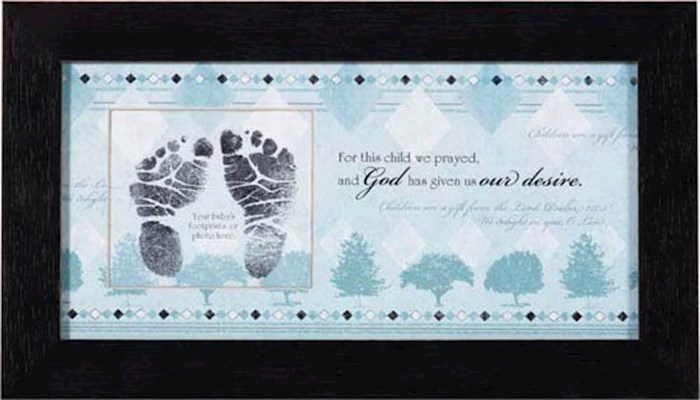Framed Art-For This Child/Boy (14 X 8) | SHOPtheWORD