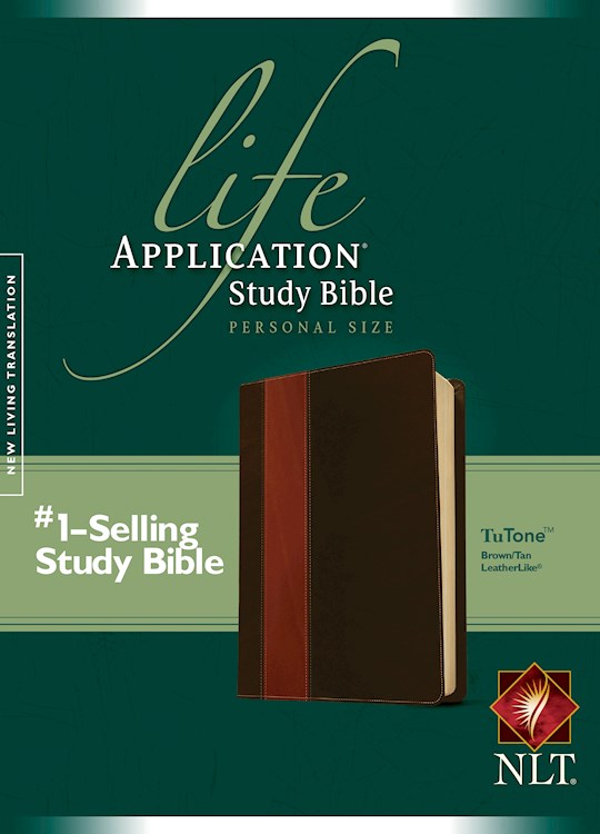 NLT Life Application Study Bible/Personal Size-Brown/Tan TuTone | SHOPtheWORD