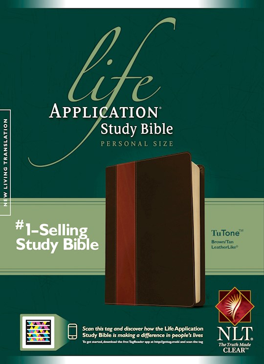 NLT Life Application Study Bible/Personal Size-Brown/Tan TuTone Indexed | SHOPtheWORD