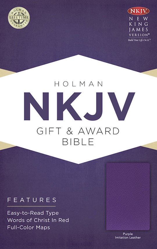 NKJV Gift & Award Bible-Purple Imitation Leather | SHOPtheWORD